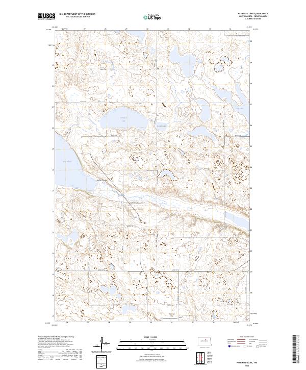 Petrified Lake, ND — USGS 7.5-minute topo (2024)