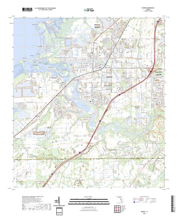 Ruskin, FL — USGS 7.5-minute topo (2024)