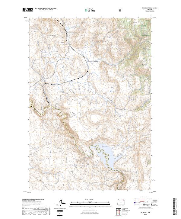 Telocaset, OR — USGS 7.5-minute topo (2024)