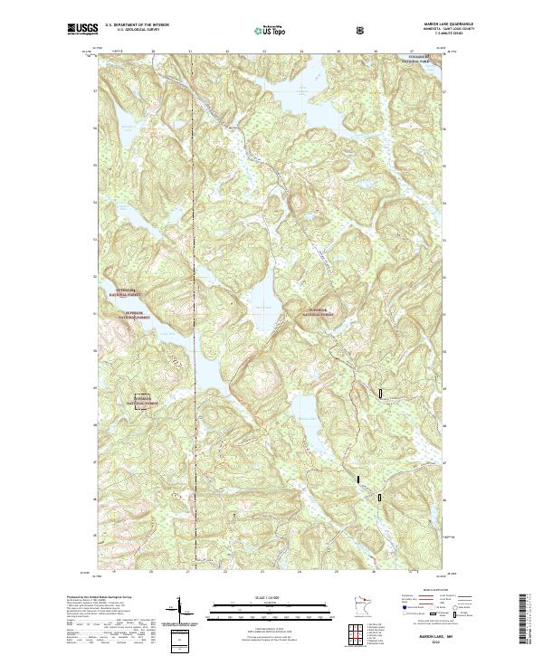 Marion Lake, MN — USGS 7.5-minute topo (2022)