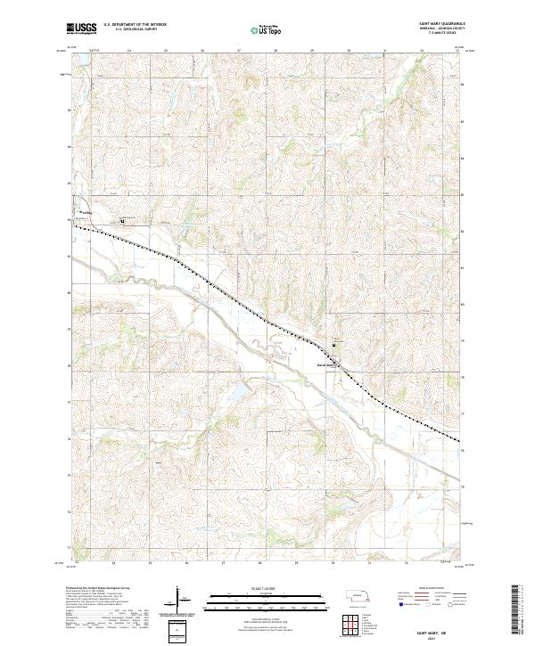 Saint Mary, NE — USGS 7.5-minute topo (2021)