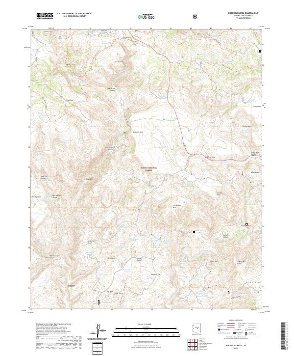 Buckhead Mesa, AZ — USGS 7.5-minute topo (2021)