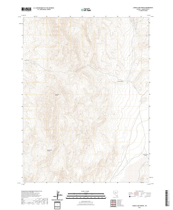 Carico Lake North, NV — USGS 7.5-minute topo (2021)