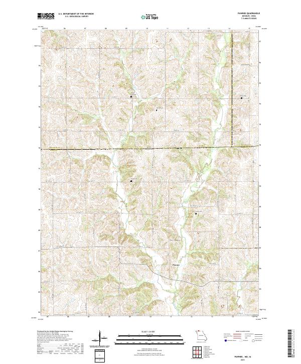 Pawnee, MO-IA — USGS 7.5-minute topo (2021)