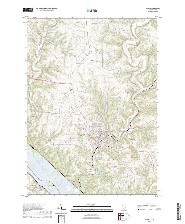Galena, IL-IA — USGS 7.5-minute topo (2024)