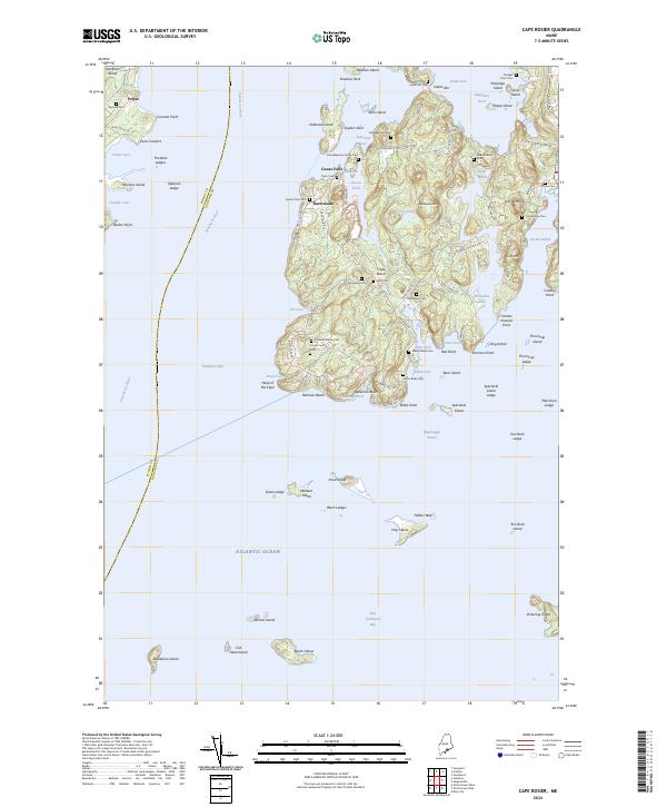 Cape Rosier, ME — USGS 7.5-minute topo (2024)