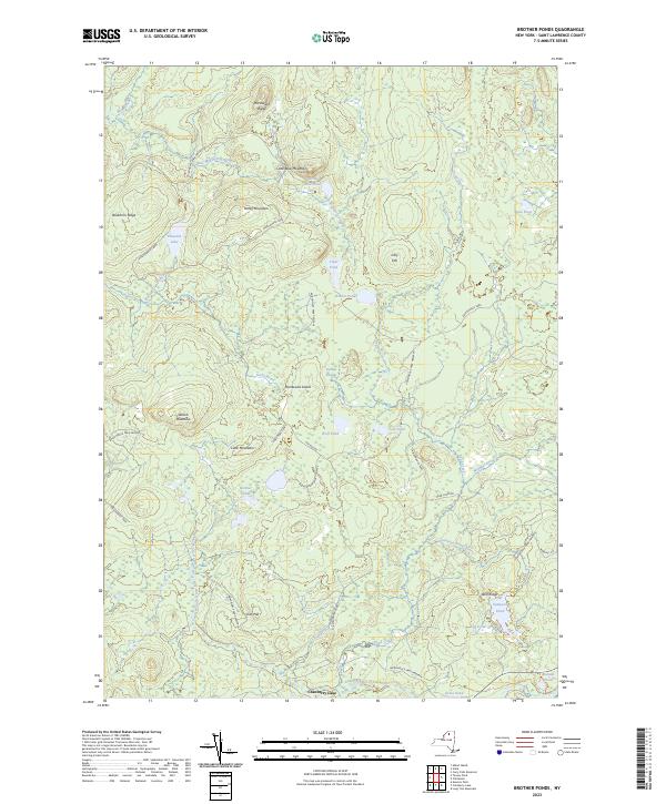 Brother Ponds, NY — USGS 7.5-minute topo (2023)