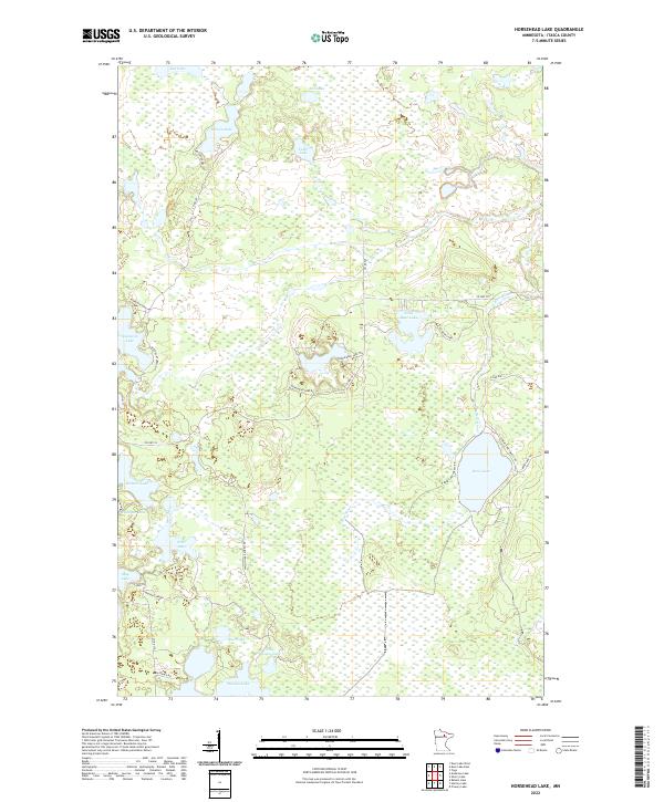 Horsehead Lake, MN — USGS 7.5-minute topo (2022)