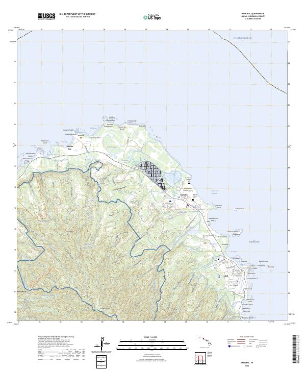 Kahuku, HI — USGS 7.5-minute topo (2024)