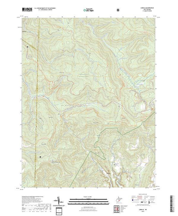 Lobelia, WV — USGS 7.5-minute topo (2023)