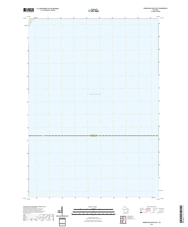 Sheboygan South OE S, WI — USGS 7.5-minute topo (2022)