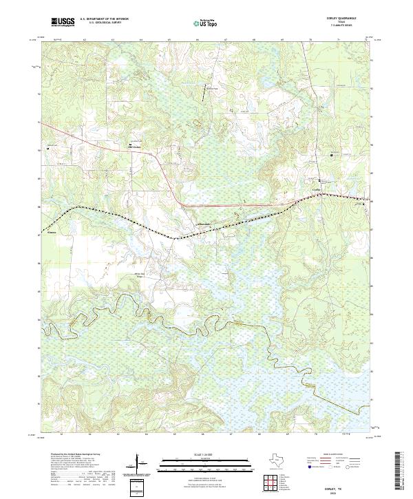 Corley, TX — USGS 7.5-minute topo (2022)
