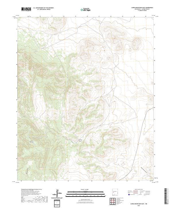 Luera Mountains East, NM — USGS 7.5-minute topo (2023)