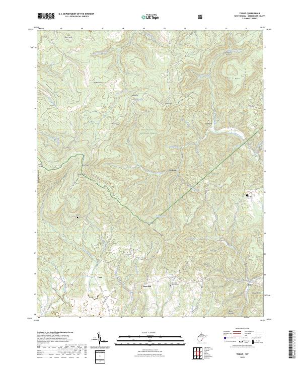 Trout, WV — USGS 7.5-minute topo (2023)