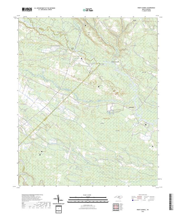 Point Caswell, NC — USGS 7.5-minute topo (2022)