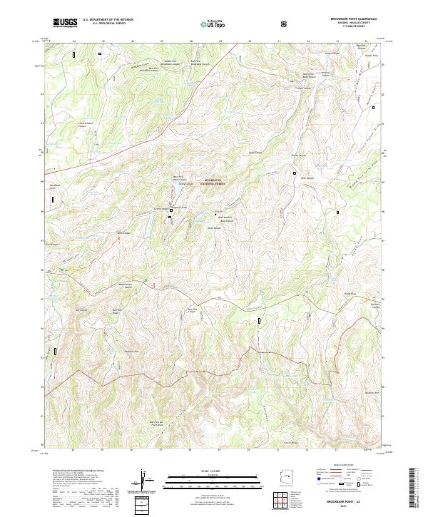 Brookbank Point, AZ — USGS 7.5-minute topo (2021)