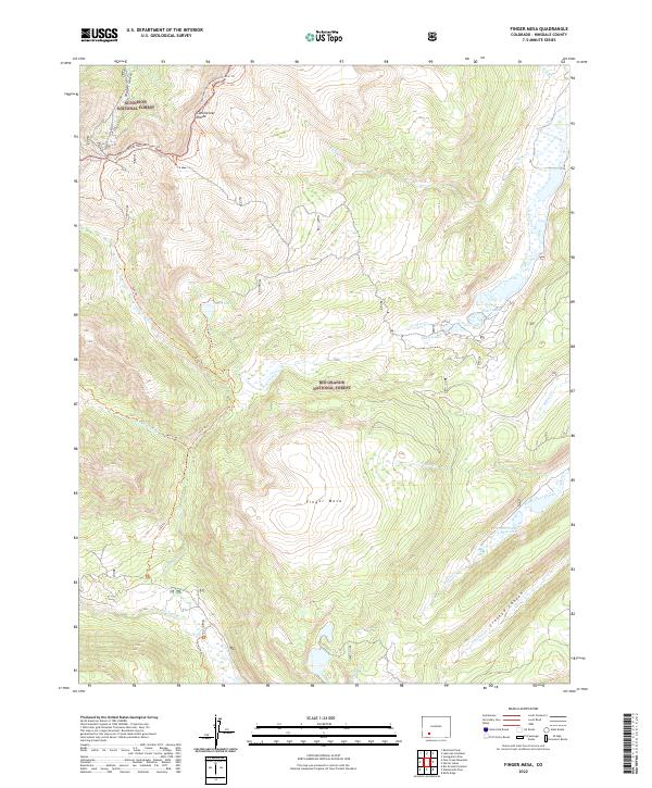 Finger Mesa, CO — USGS 7.5-minute topo (2022)