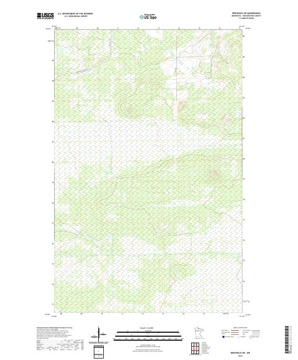 Birchdale SW, MN — USGS 7.5-minute topo (2022)