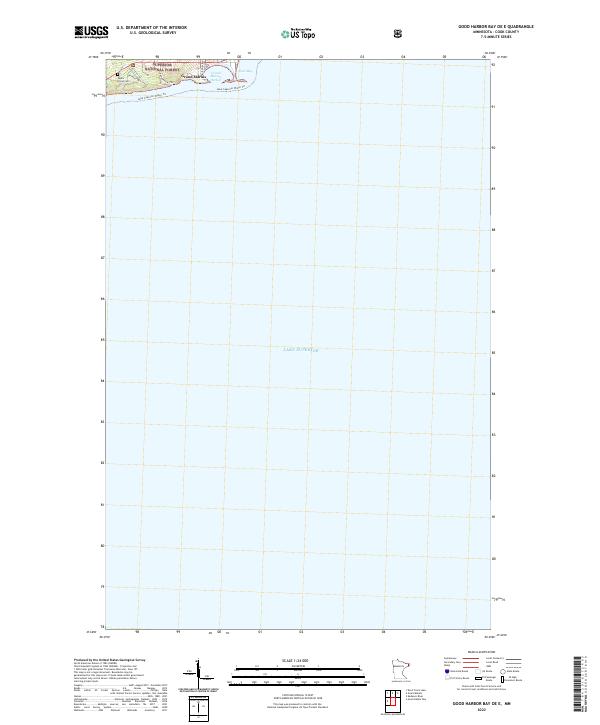 Good Harbor Bay OE E, MN — USGS 7.5-minute topo (2022)