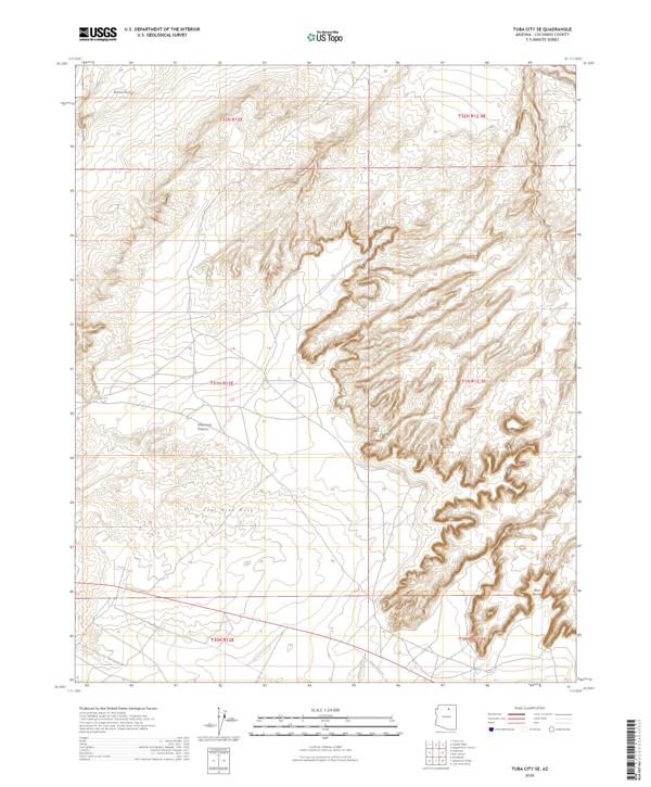 Tuba City SE, AZ — USGS 7.5-minute topo (2026)