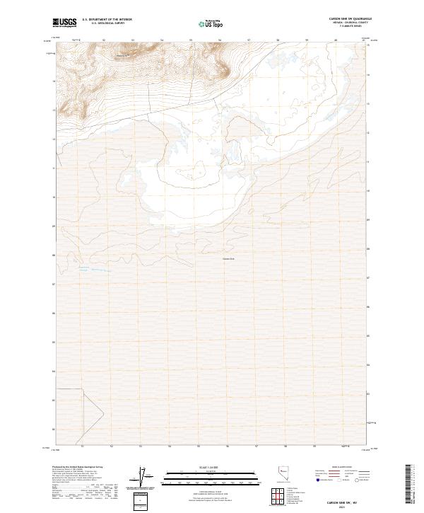 Carson Sink SW, NV — USGS 7.5-minute topo (2021)