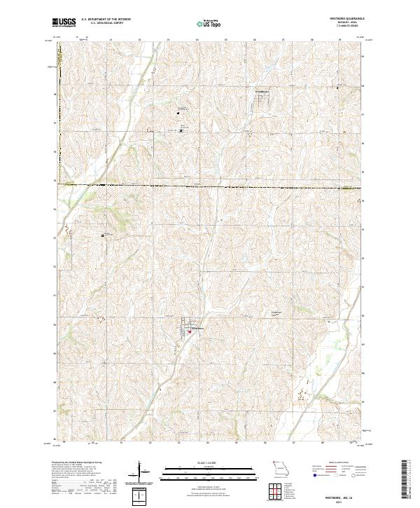 Westboro, MO-IA — USGS 7.5-minute topo (2021)