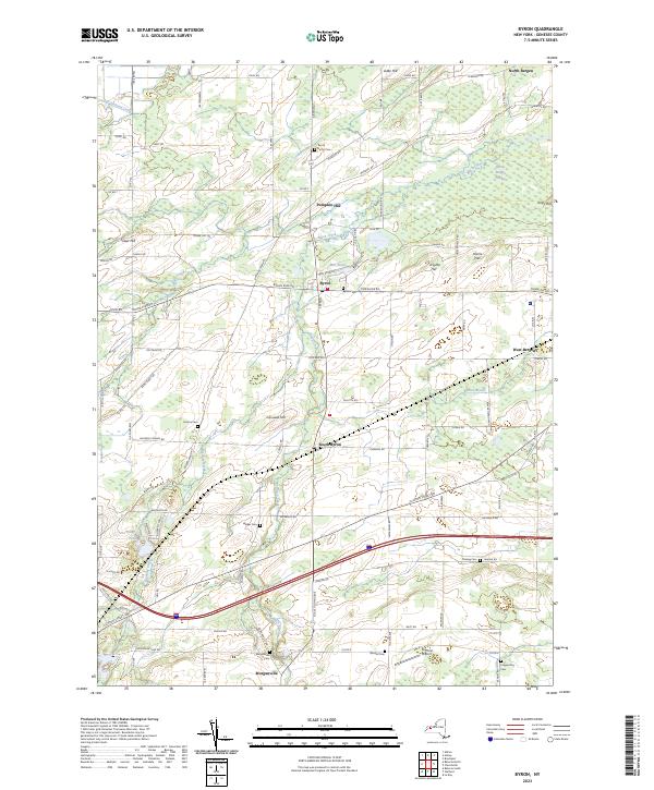 Byron, NY — USGS 7.5-minute topo (2023)