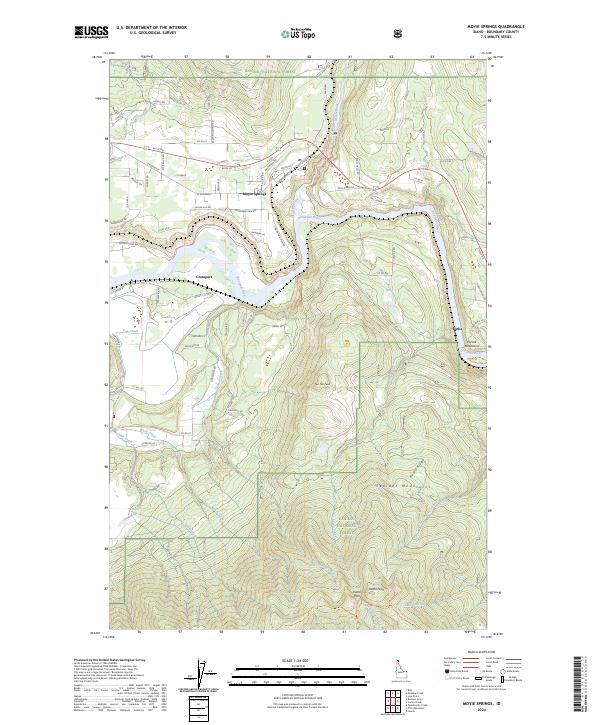 Moyie Springs, ID — USGS 7.5-minute topo (2024)