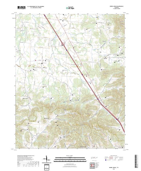 Webbs Jungle, TN — USGS 7.5-minute topo (2022)