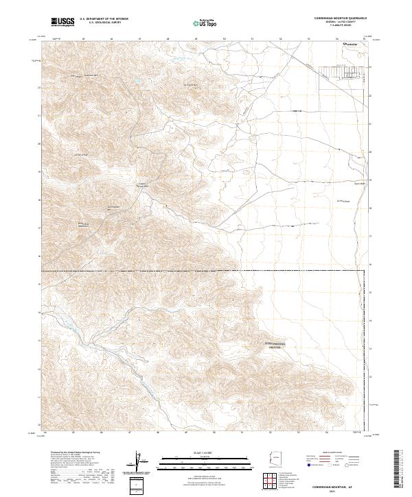 Cunningham Mountain, AZ — USGS 7.5-minute topo (2021)