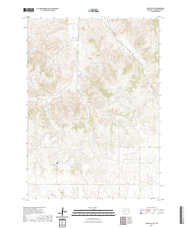 Whiteclay SE, NE — USGS 7.5-minute topo (2021)