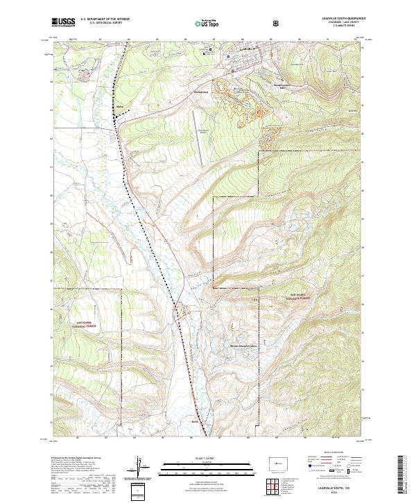 Leadville South, CO — USGS 7.5-minute topo (2022)