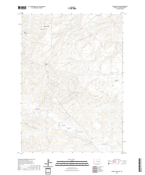 Holdup Hollow, WY — USGS 7.5-minute topo (2021)