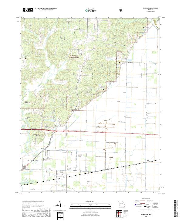 Rombauer, MO — USGS 7.5-minute topo (2021)