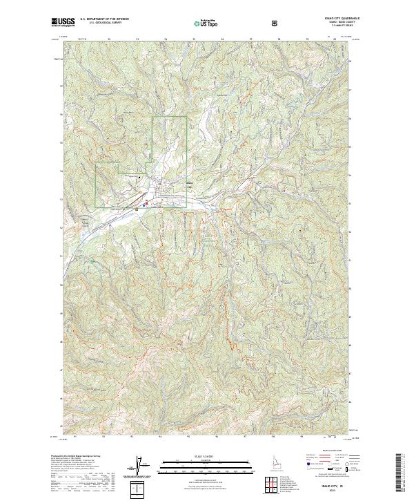 Idaho City, ID — USGS 7.5-minute topo (2023)