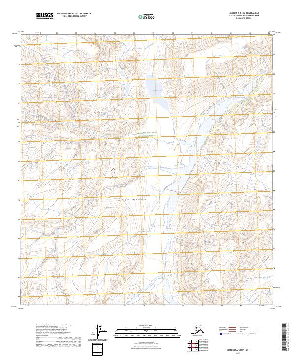 Nabesna A-5 NW, AK — USGS 7.5-minute topo (2023)