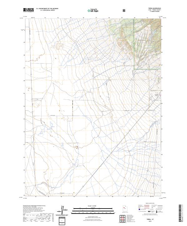 Terra, UT — USGS 7.5-minute topo (2023)