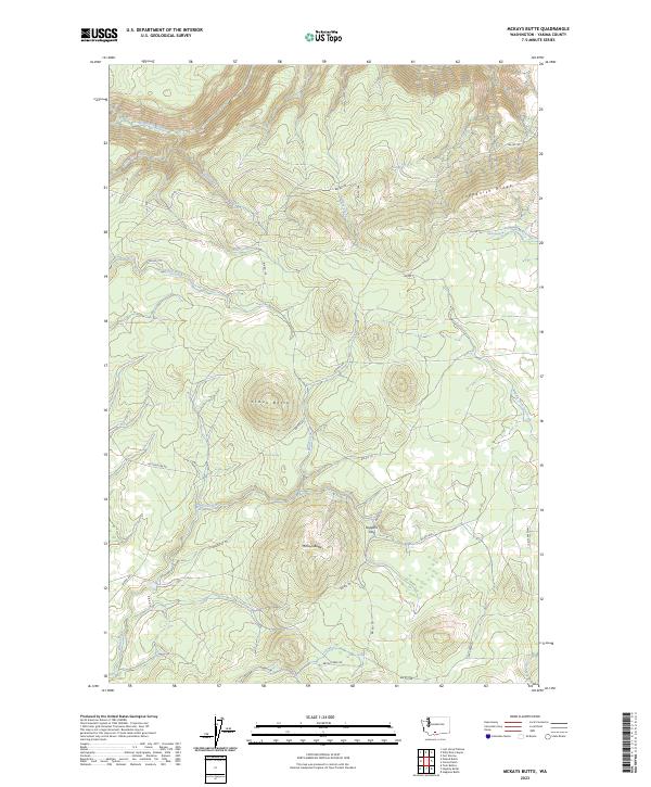 McKays Butte, WA — USGS 7.5-minute topo (2023)