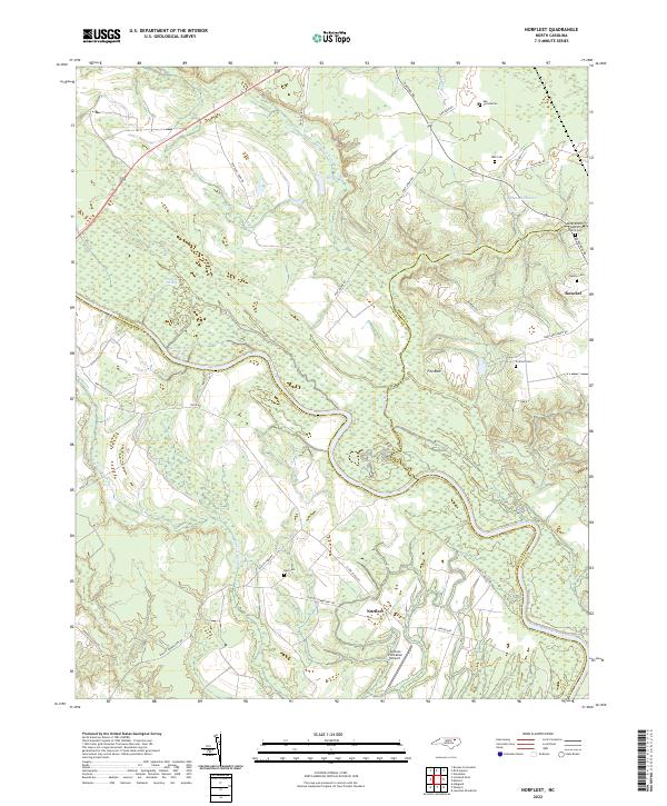 Norfleet, NC — USGS 7.5-minute topo (2022)
