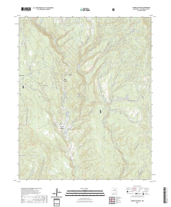 Lower Colonias, NM — USGS 7.5-minute topo (2023)