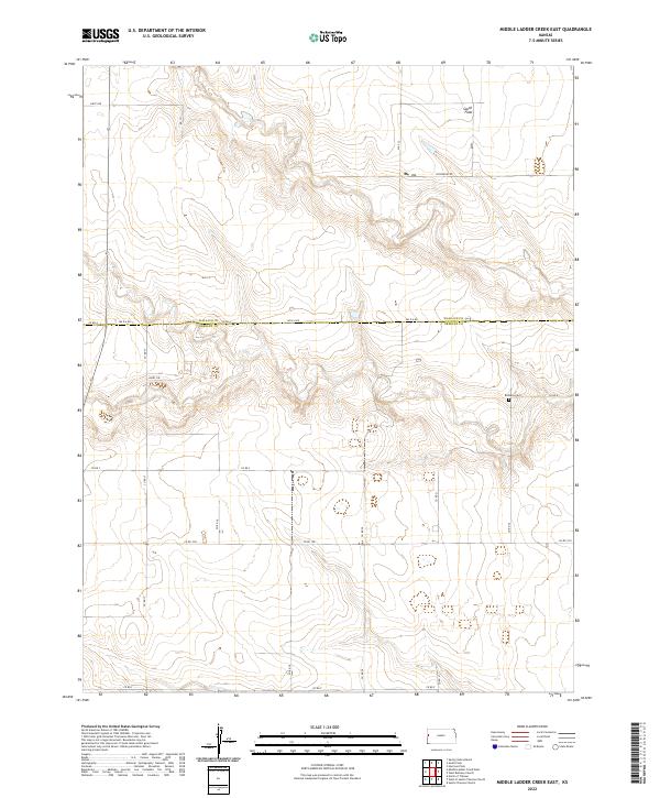 Middle Ladder Creek East, KS — USGS 7.5-minute topo (2022)