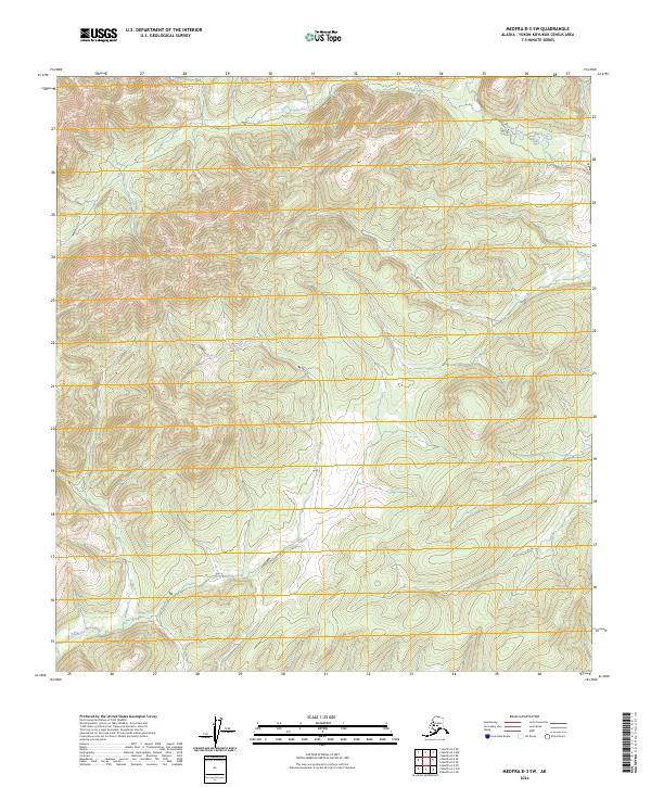 Medfra B-3 SW, AK — USGS 7.5-minute topo (2024)
