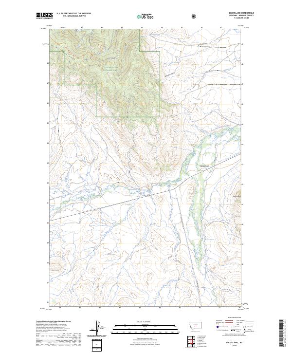Groveland, MT — USGS 7.5-minute topo (2024)