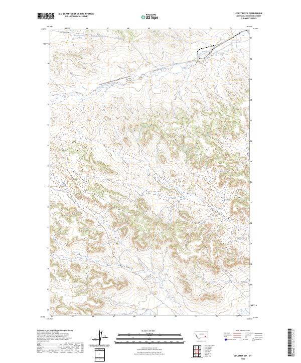 Colstrip SW, MT — USGS 7.5-minute topo (2024)
