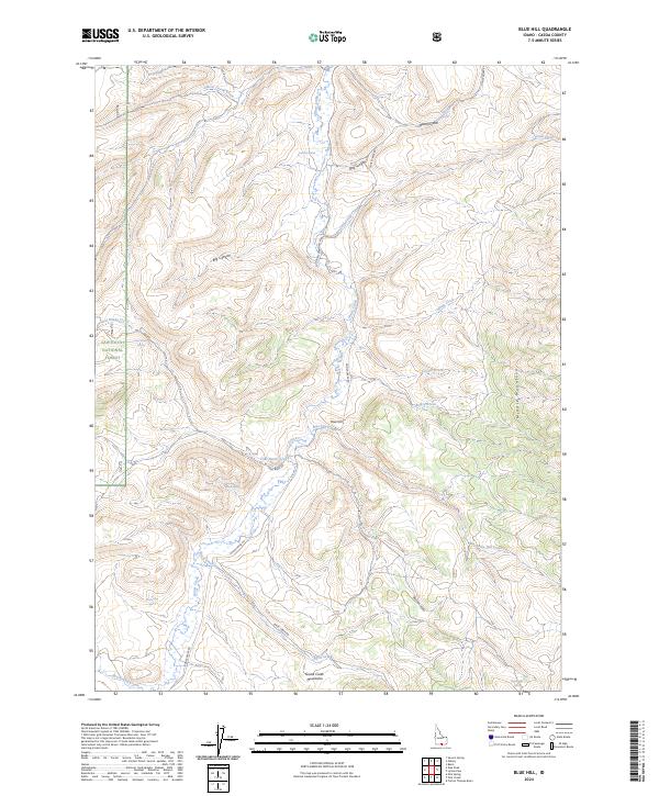Blue Hill, ID — USGS 7.5-minute topo (2024)