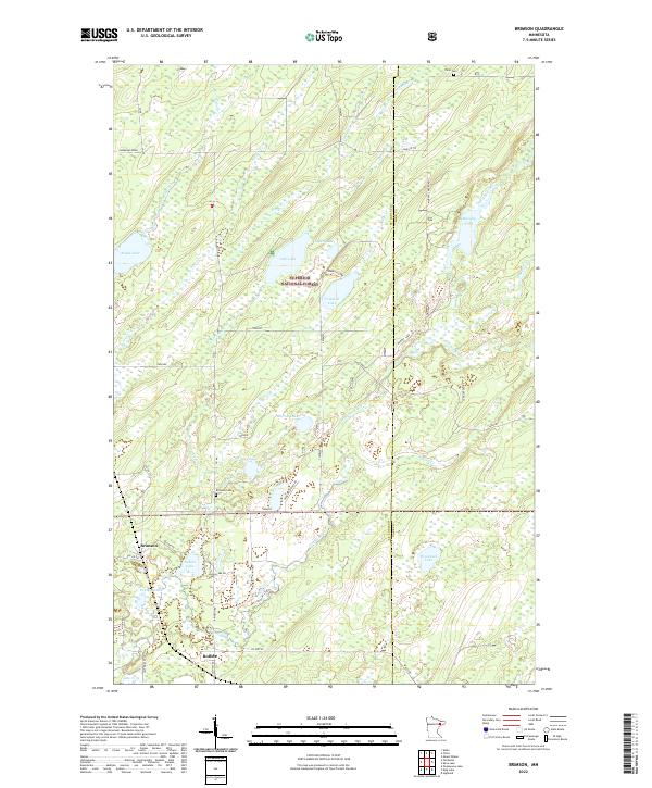 Brimson, MN — USGS 7.5-minute topo (2022)