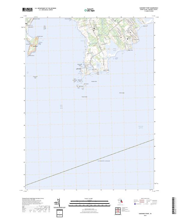 Sakonnet Point, RI — USGS 7.5-minute topo (2024)