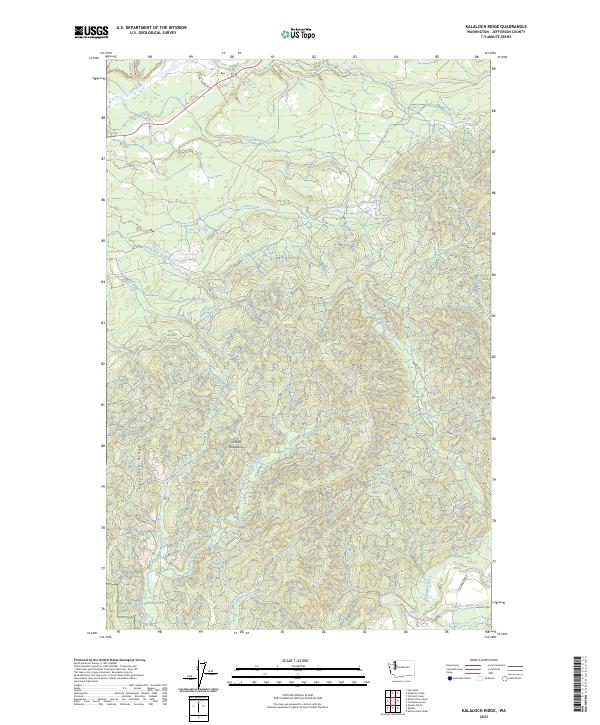 Kalaloch Ridge, WA — USGS 7.5-minute topo (2023)
