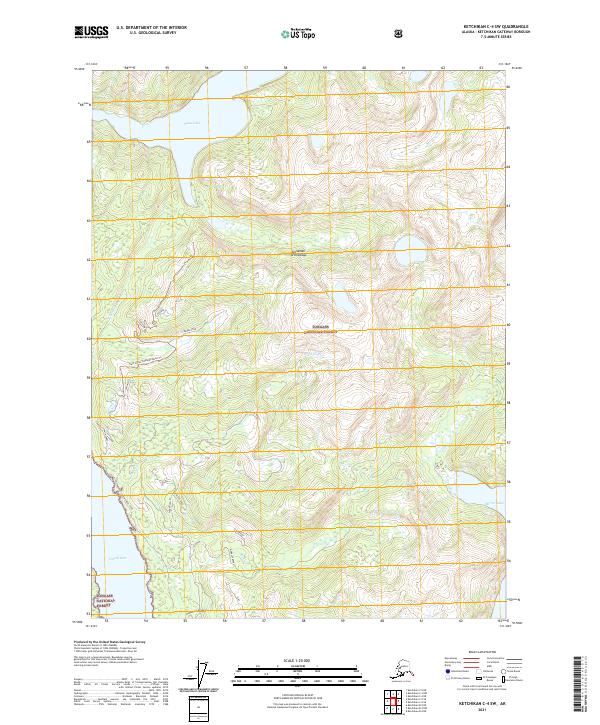 Ketchikan C-4 SW, AK — USGS 7.5-minute topo (2021)