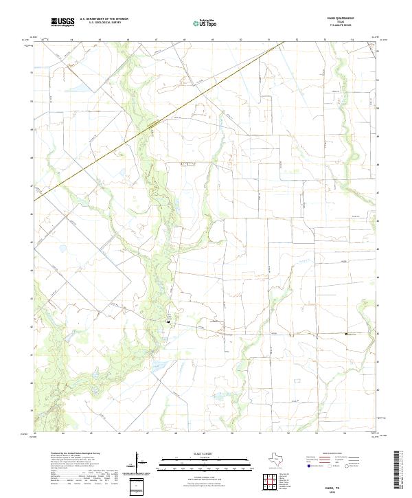 Hahn, TX — USGS 7.5-minute topo (2022)
